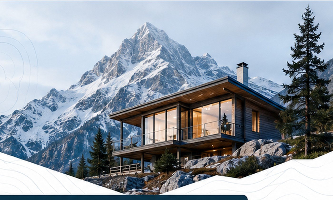 Mountain-inspired modern home exterior
